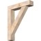 Ekena Millwork Traditional Block Smooth Bracket w/ Offset Brace, Douglas Fir, 7 1/2"W x 36"D x 44"H BKT0806X36X44TRA05SDF - alternate 1